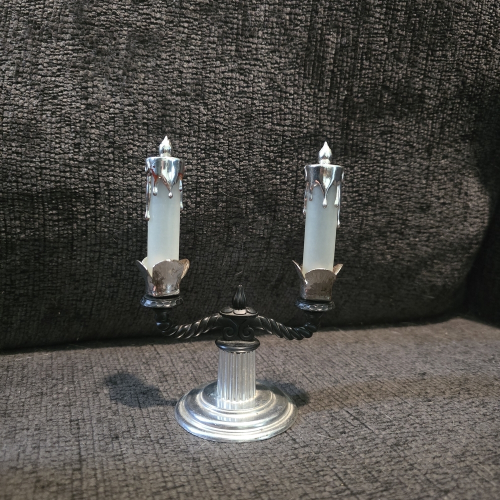 MCM Vintage Candelabra-Shaped Salt and Pepper Shakers